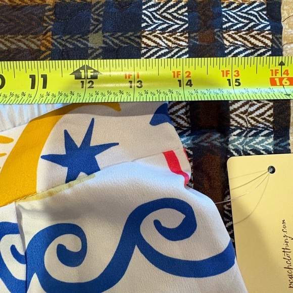 Peach brand Graffic Style wide leg pants women’s Medium NWT - Picture 8 of 11